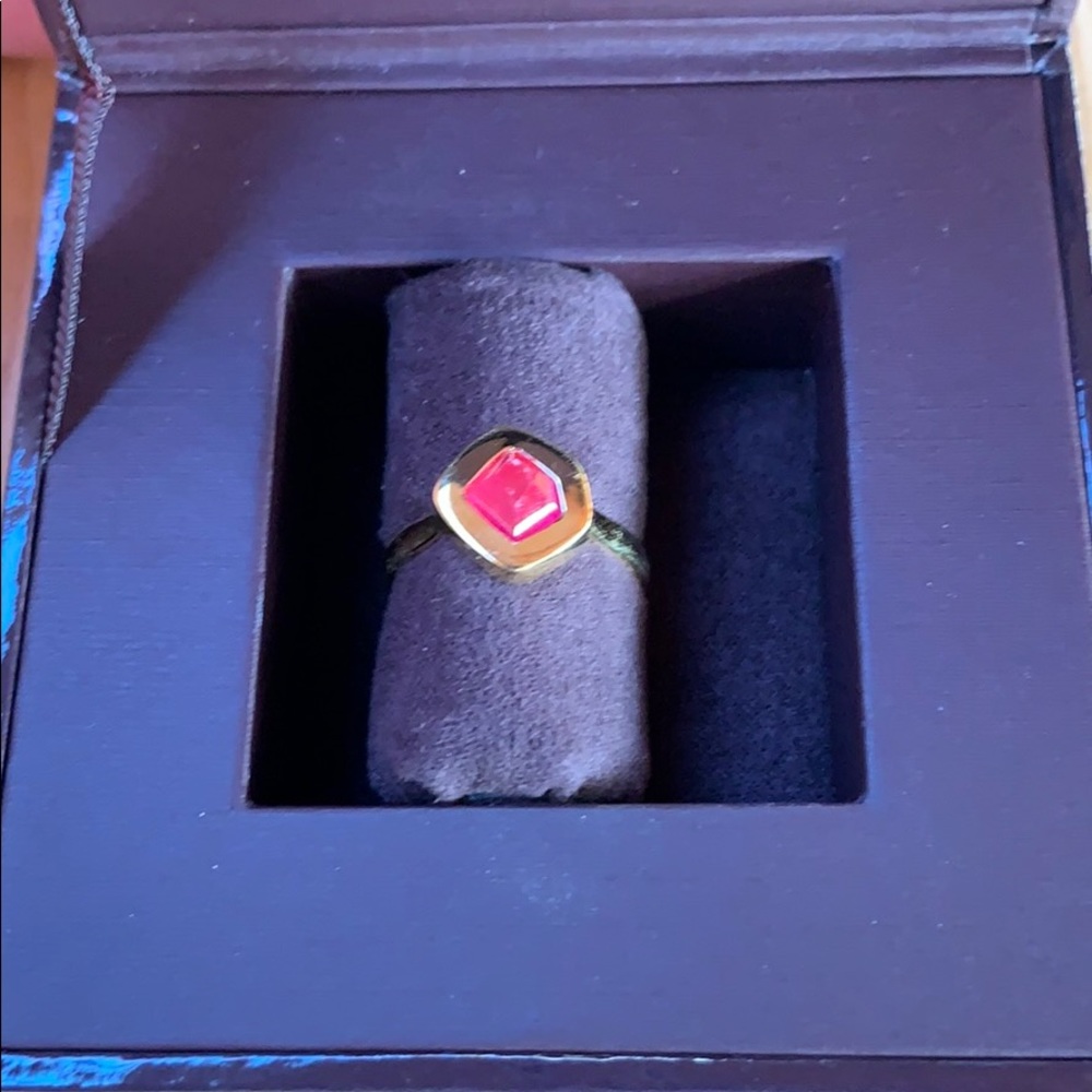 Monica Vinander Petra stacking ring in pink sz 5.5